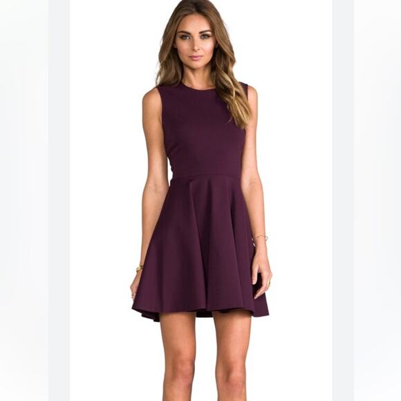 Diane Von  Furstenberg Jeannie Dress in Brazen Plum size 2 Fit & Flare style - Picture 1 of 9